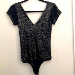 Bebe - Woman’s Sequins Bodysuit Sz M